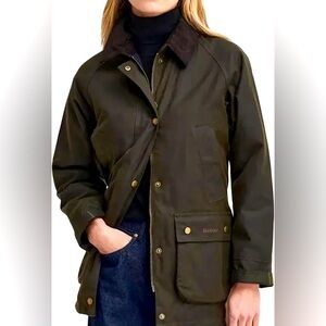 Women’s Barbour waxed jacket. Size US 6